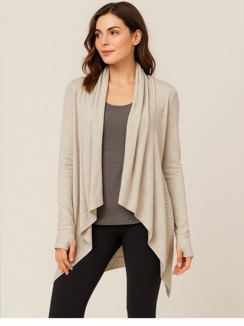 Lululemon Waterfall Cream Knit Cardigan